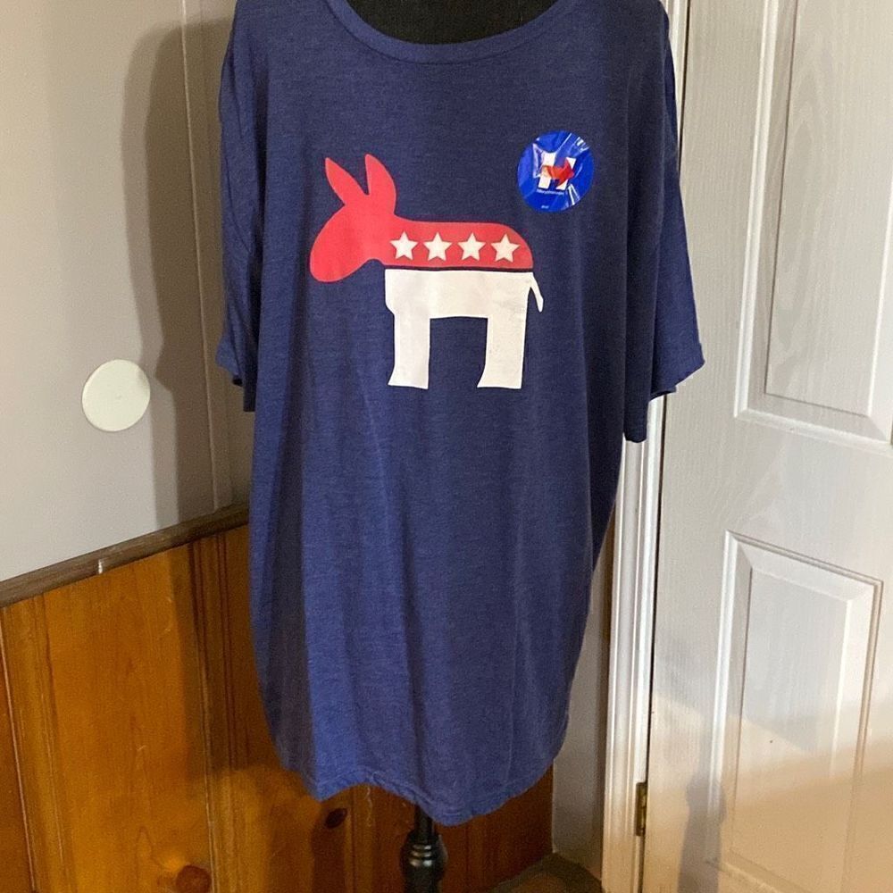 Donkey USA Hillary Clinton champagne t shirt new XXL